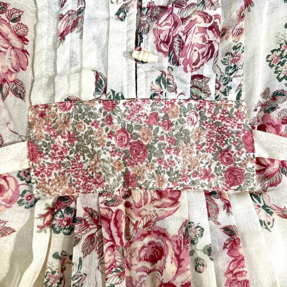 1970’s Vintage Cabbage Rose Cotton Dress [M12] - Picture 8 of 16